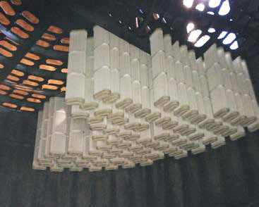 Figure 2: Typical pleater filter bag installation in a baghouse