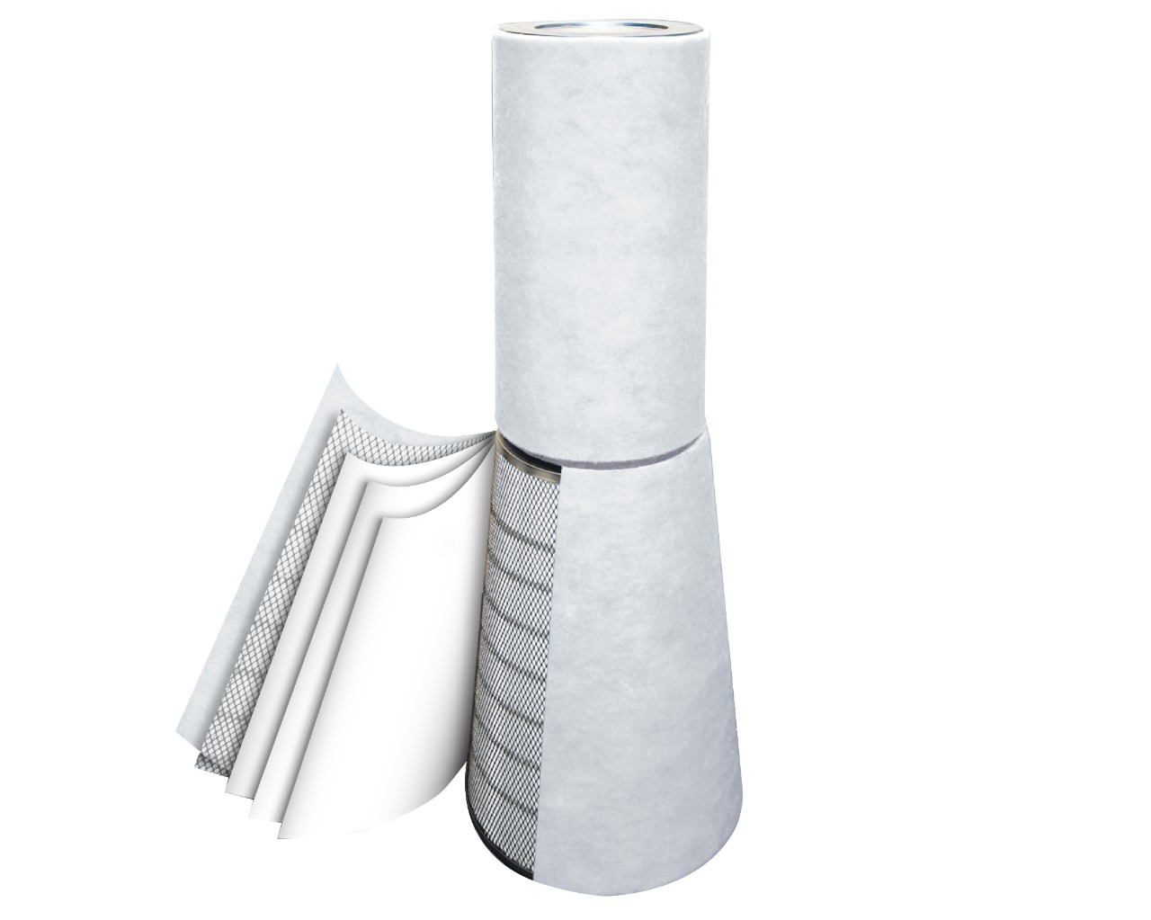 Capas de medio filtrante de prefiltro Turbo-Tek H2O+