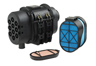 Figura 3: Un filtro de aire de entrada está diseñado para mantener las partículas transportadas por el aire fuera del compresor.