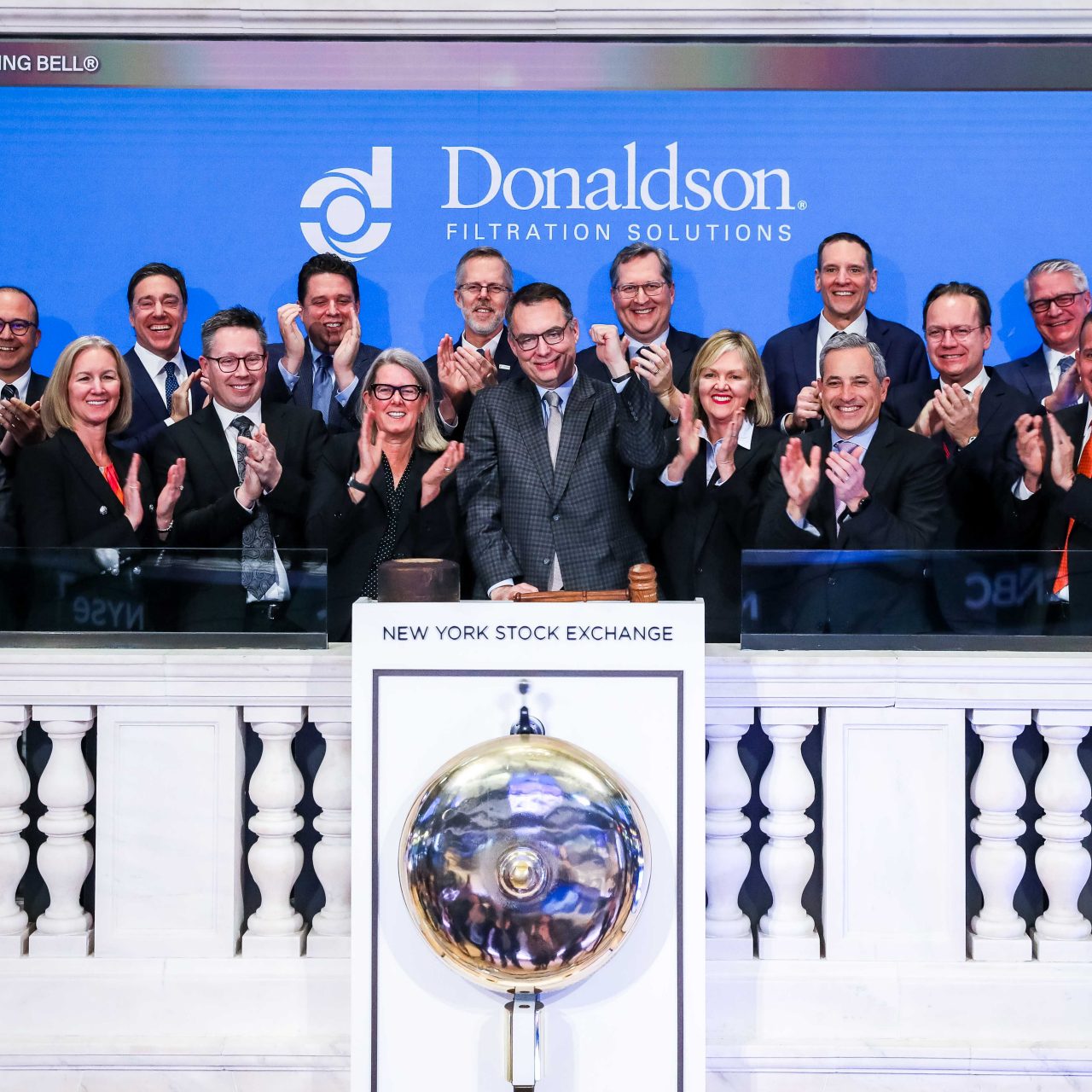 Donaldson Company, Inc. (NYSE: DCI) Rings The Closing BellThe New York Stock Exchange welcomes executives and guests of Donaldson Company, Inc. (NYSE: DCI), today, Monday, March 2, 2026, to the podium. To honor the occasion, Rich Lewis, President & Chief Executive Officer, joined byChris Taylor,Chief Development Officer, NYSE,rings The Closing Bell. Photo Credit: NYSE