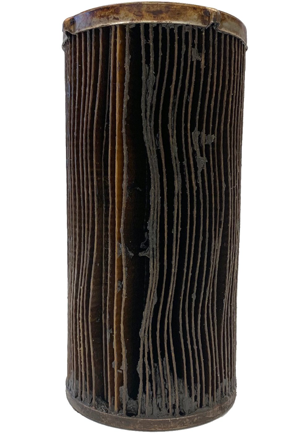 Un filtro carburante danneggiato dalla glicerina