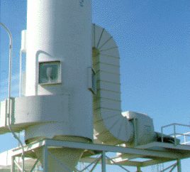 Rysunek 1 – Kolano na wlocie wentylatora do stacji filtrów workowych