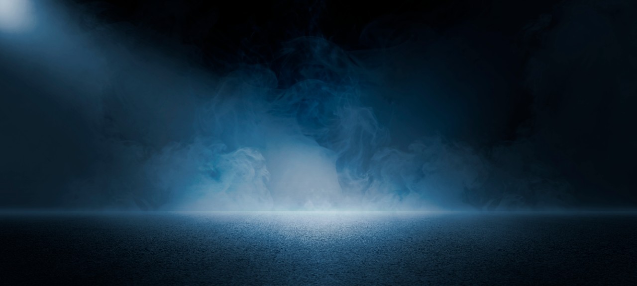 Dark-Stage-Neo-Spotlight-with-Smoke